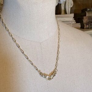 NWOT Gold filled dog clip necklace